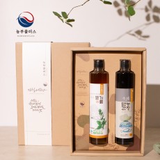 국산 저온압착 들기름 만능어간장 300ml 2병 선물세트 [ 농부플러스 ]